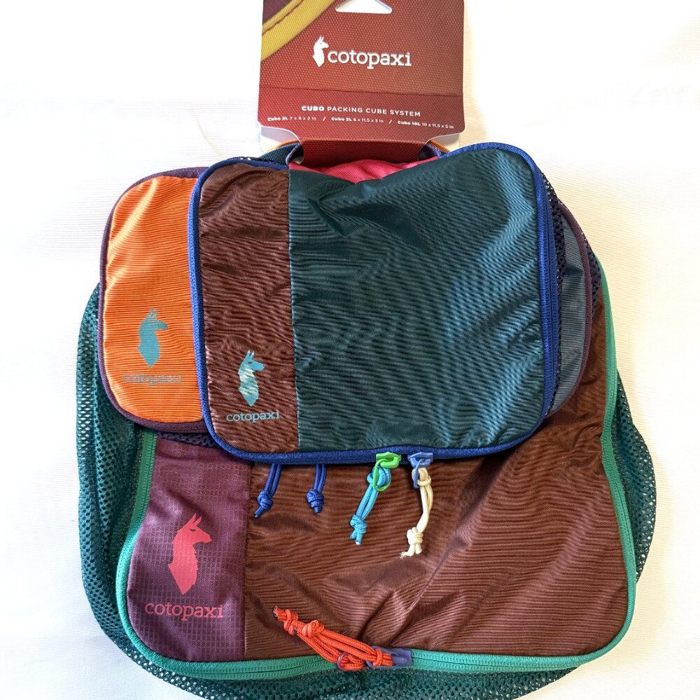 Cotopaxi Cubos Del Dia Multi-Color Packing Cube System 2L 3L 10L